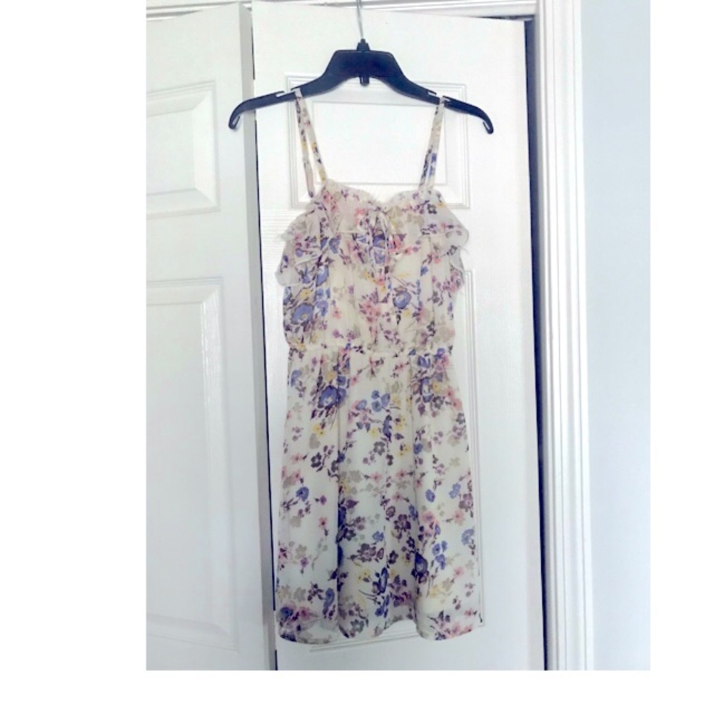 Cream colored floral dress